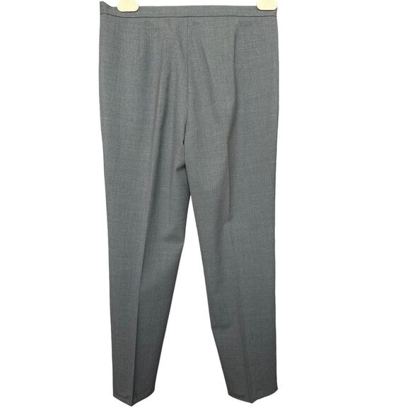 Jil Sander Wool Trousers size US 4 Gray Boot cut Pleat Front Slit - Picture 6 of 9